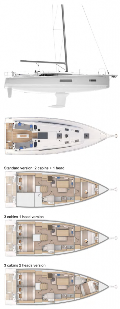 OCEANIS 37.1 (BENETEAU) - Drawing