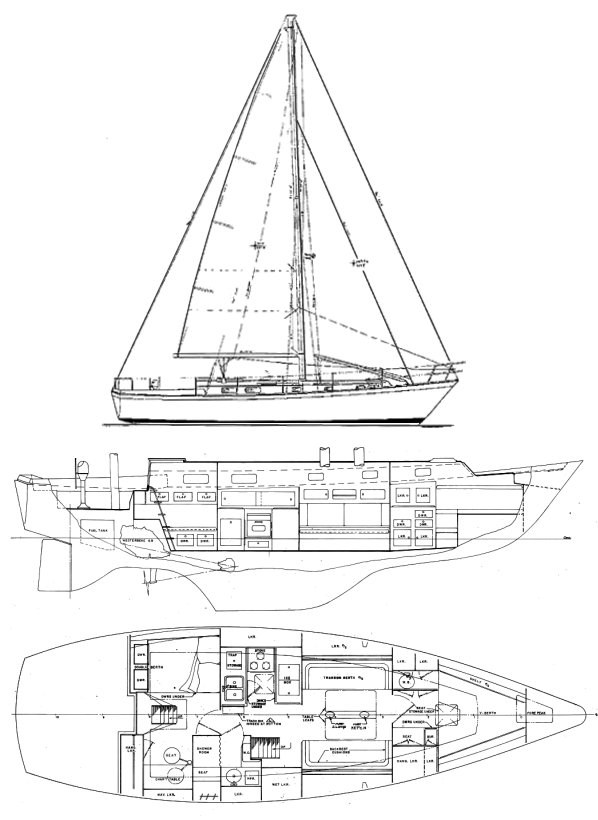 PEARSON 424 CUTTER - Drawing