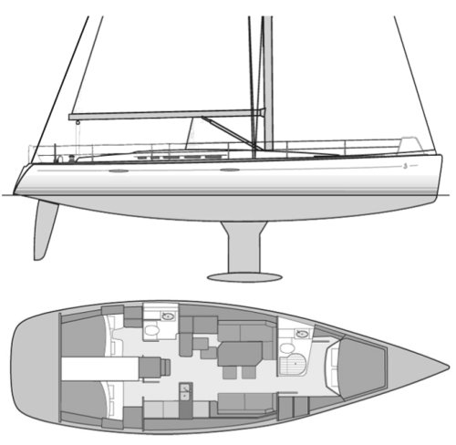 FIRST 50 (BENETEAU) - Drawing