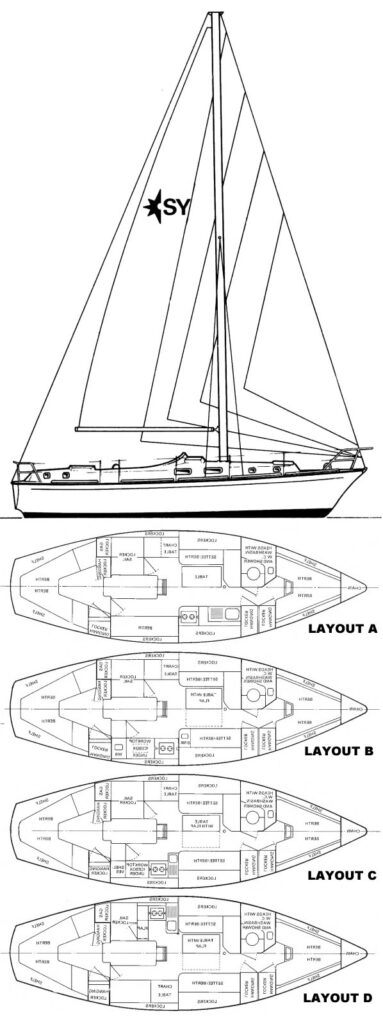 SOLWAY 36 (WESTERLY) - Drawing
