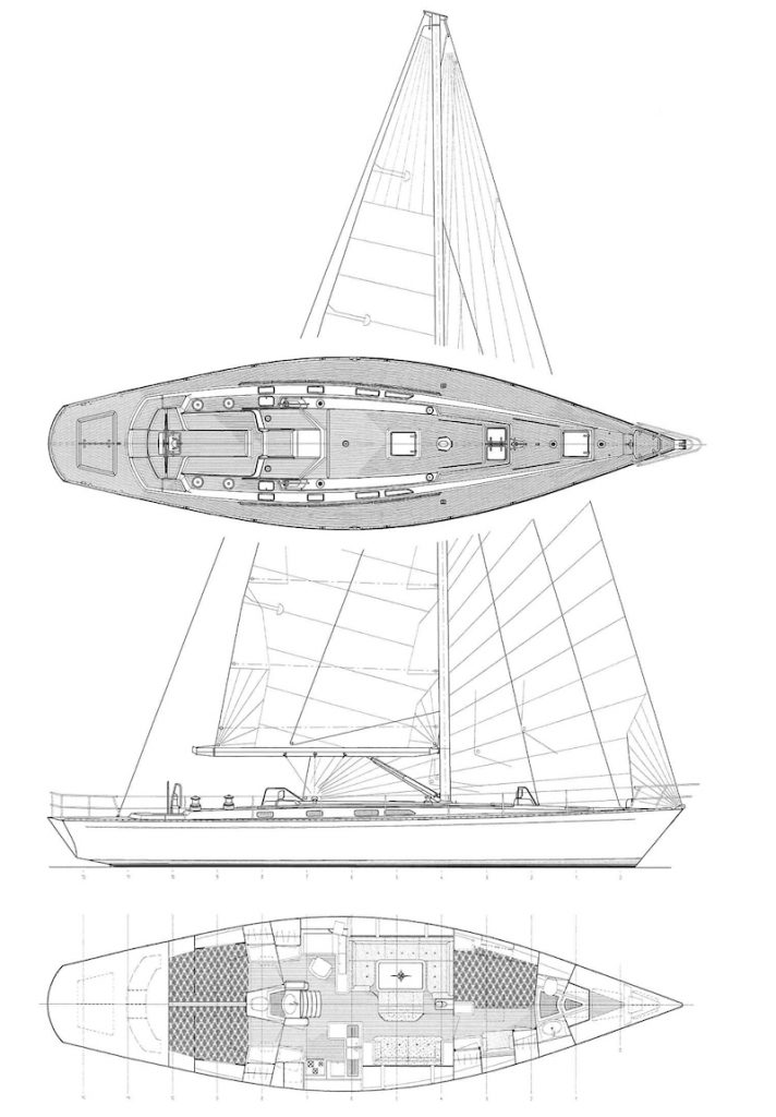 SWEDEN YACHTS 52 - Drawing