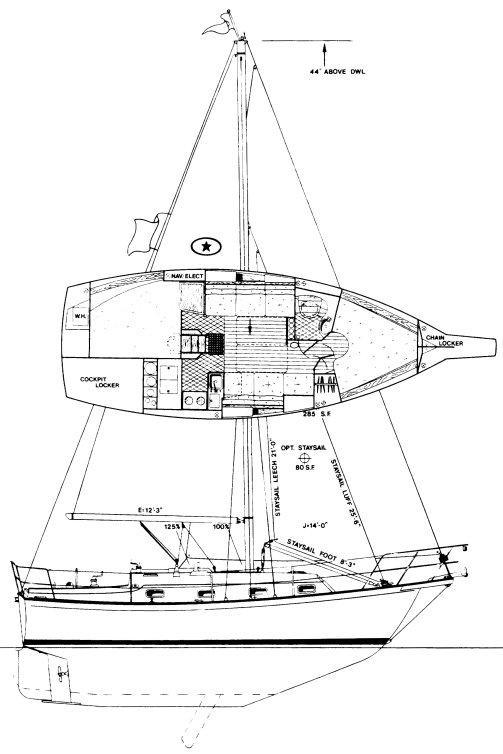 ISLAND PACKET 29 - Drawing