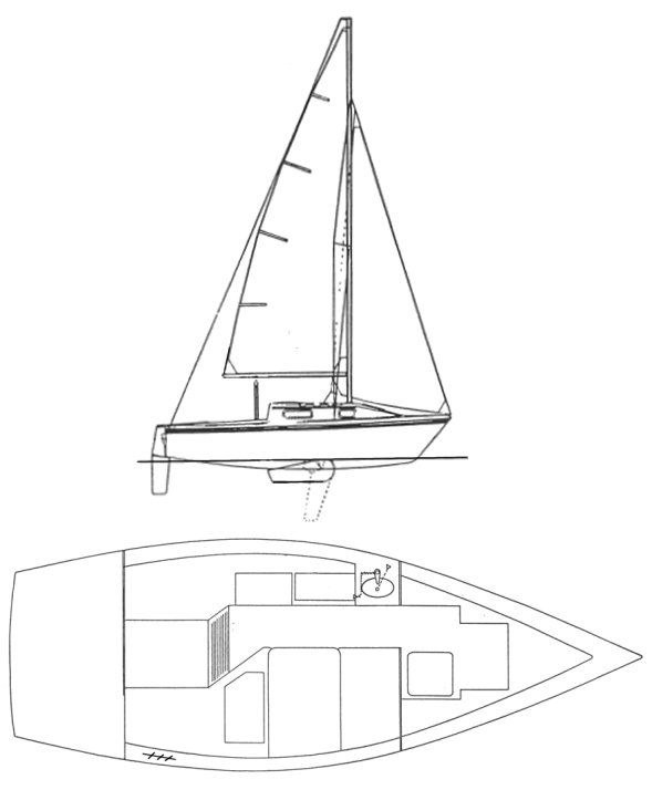 HUNTER 20 - Drawing