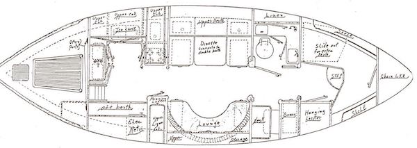 WINDJAMMER 34 - Drawing