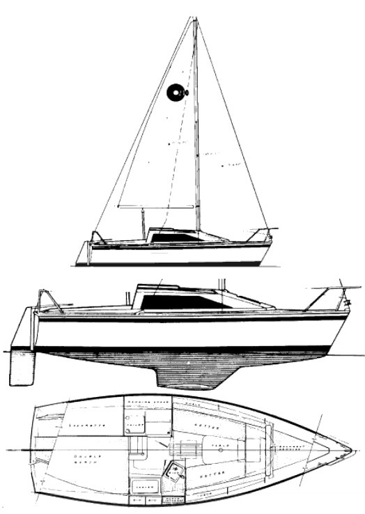 O'DAY 240 - Drawing
