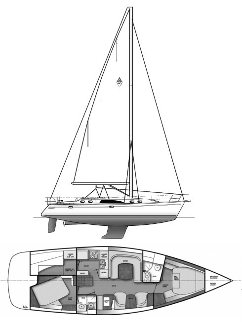 CATALINA 445 - Drawing