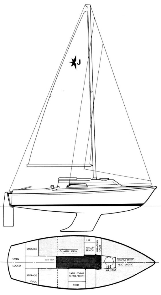 JOUSTER 21 (WESTERLY) - Drawing