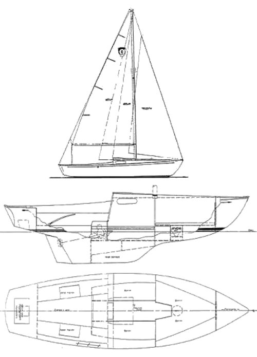 COLUMBIA 24 CHALLENGER - Drawing