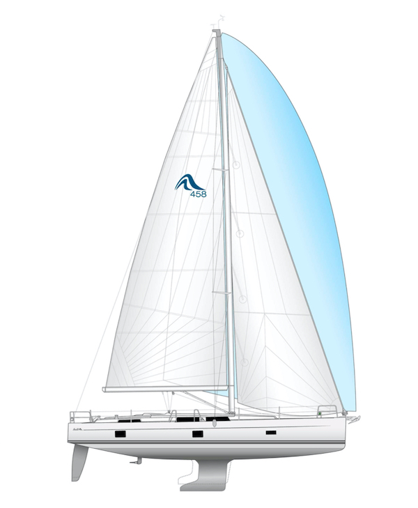 HANSE 458 - Drawing