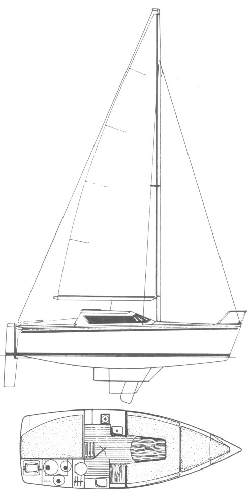 TONIC 23 (JEANNEAU) - Drawing