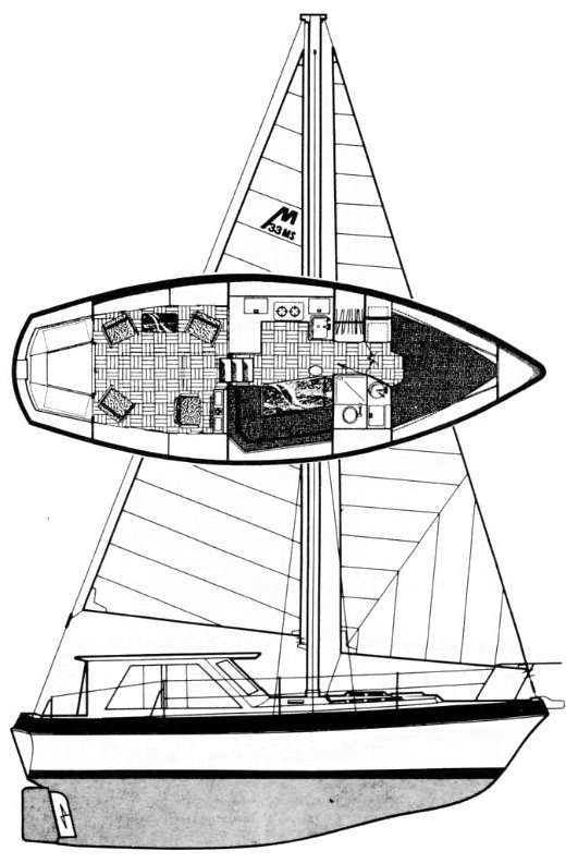 MORGAN OUT ISLAND 33 MS - Drawing